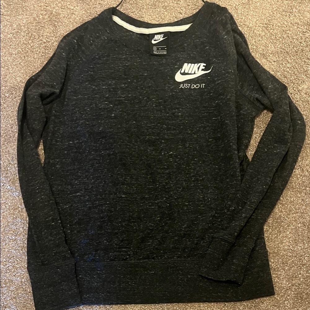 Nike Women's Charcoal Crew Neck Sweater